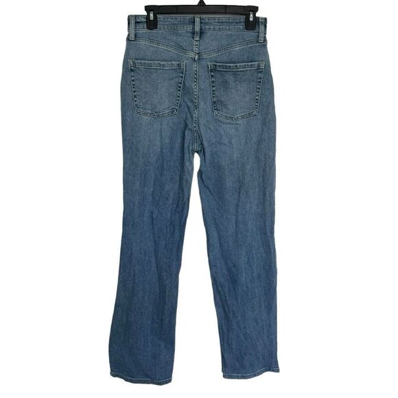 Wild Fable Women’s Blue Denim Super High Rise Straight Leg Size 4 - Picture 4 of 7